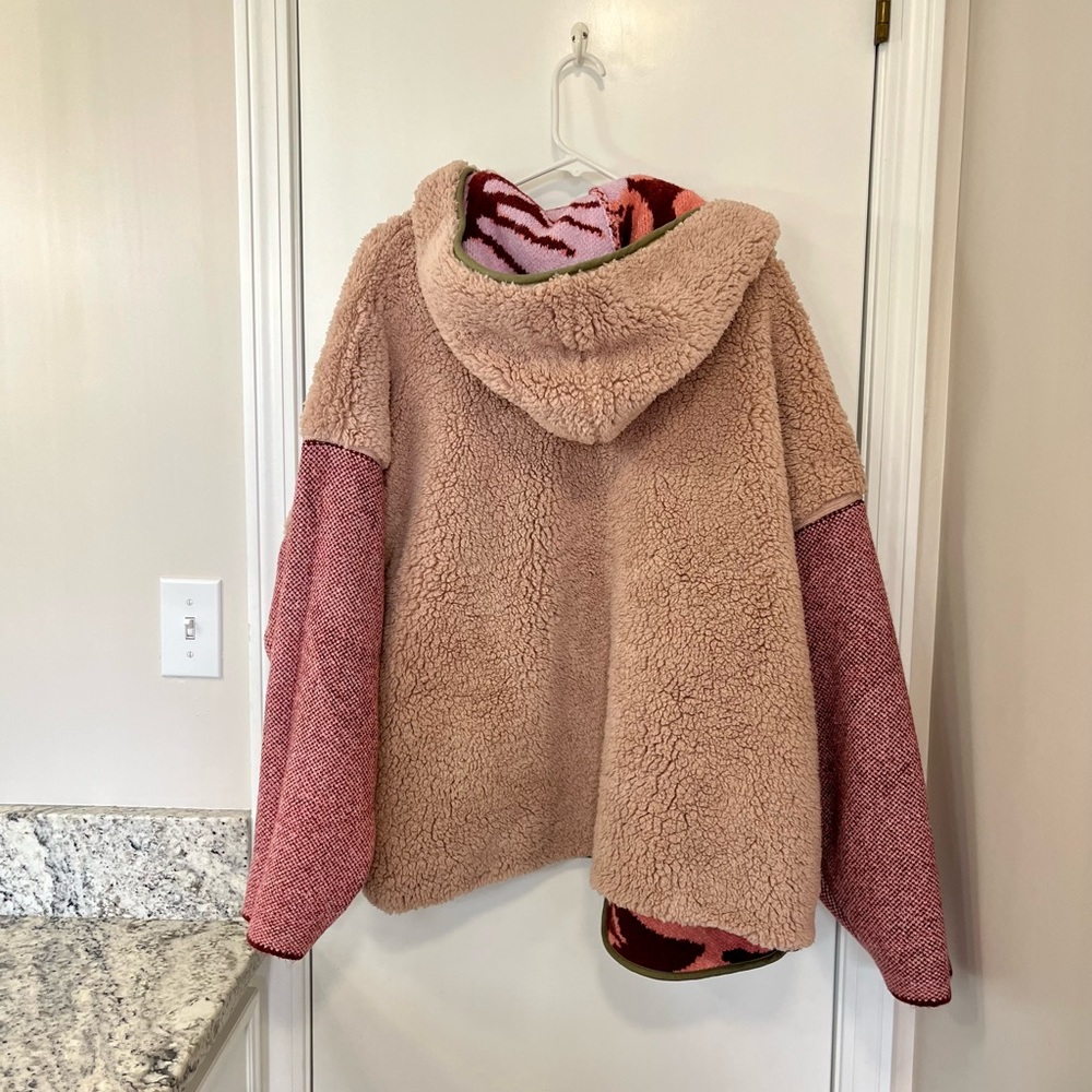 NWOT Free People Winter Chill Reversible Cardi - Picture 9 of 11